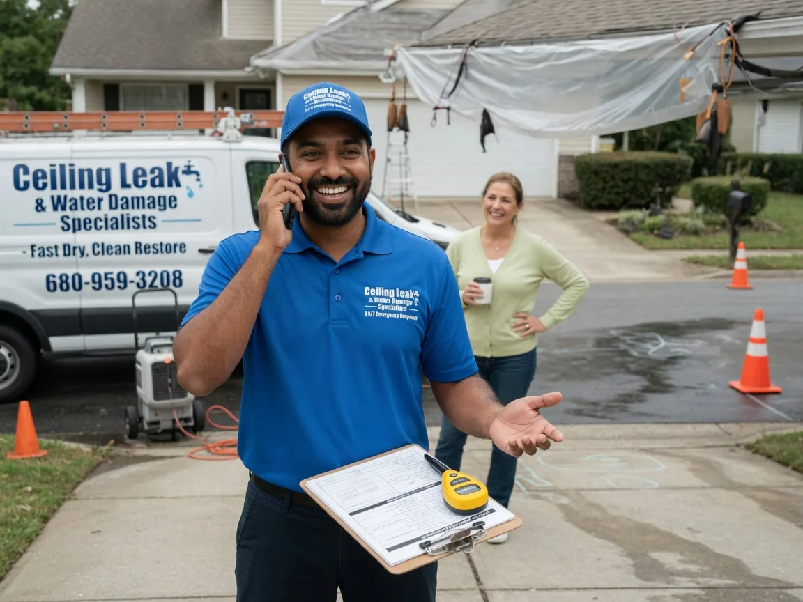 Ceiling Leak Cleanup La Cygne, KS FAQs
